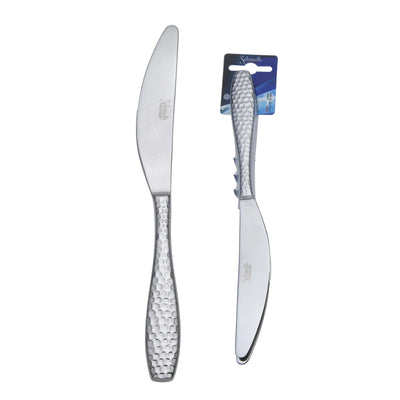 Salvinelli Petra Coltello Tavola Forgiato Martellato Confezione 2 Pezzi