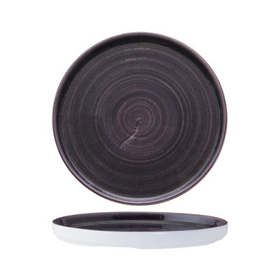 Churchill Stonecast Patina Purple Piatto Piano Impilabile Ceramica Ø 21 cm H 2 6 Pezzi