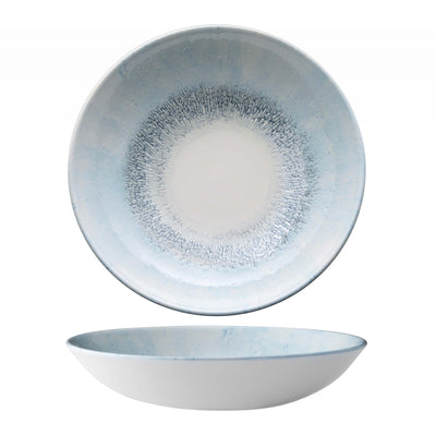 Churchill Studio Prints Fusion Blue Piatto Fondo in Ceramica 24,8 cm 12 Pezzi