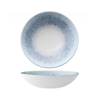 Churchill Studio Prints Fusion Blue Piatto Fondo in Ceramica 18,2 cm 12 Pezzi