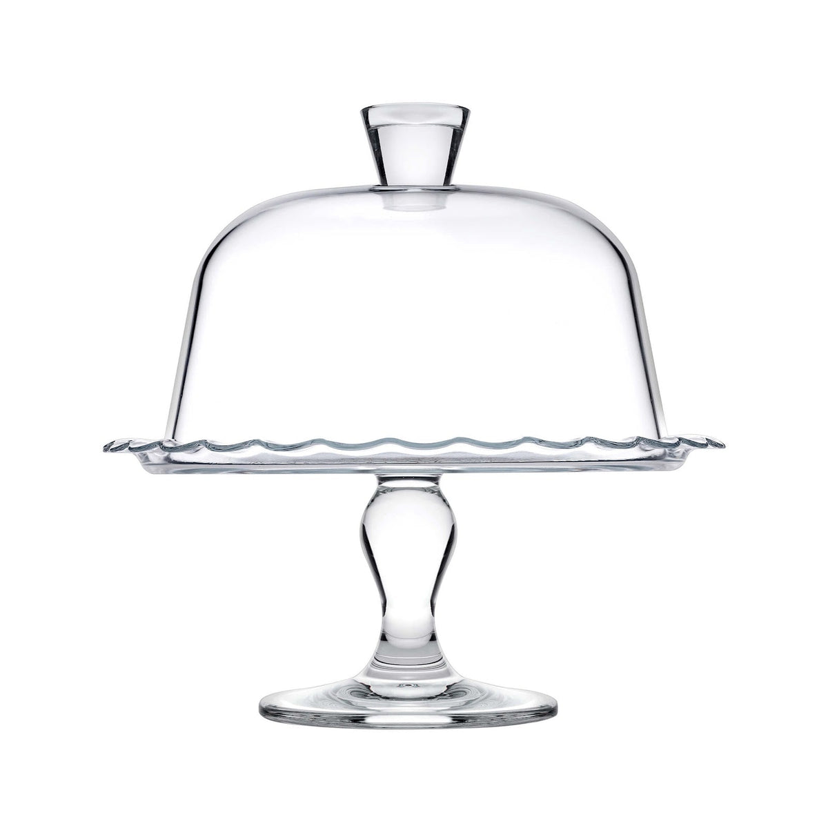 Paşabahçe Patisserie Petite Alzata in Vetro con Campana Ø 26 cm H 25,9 cm