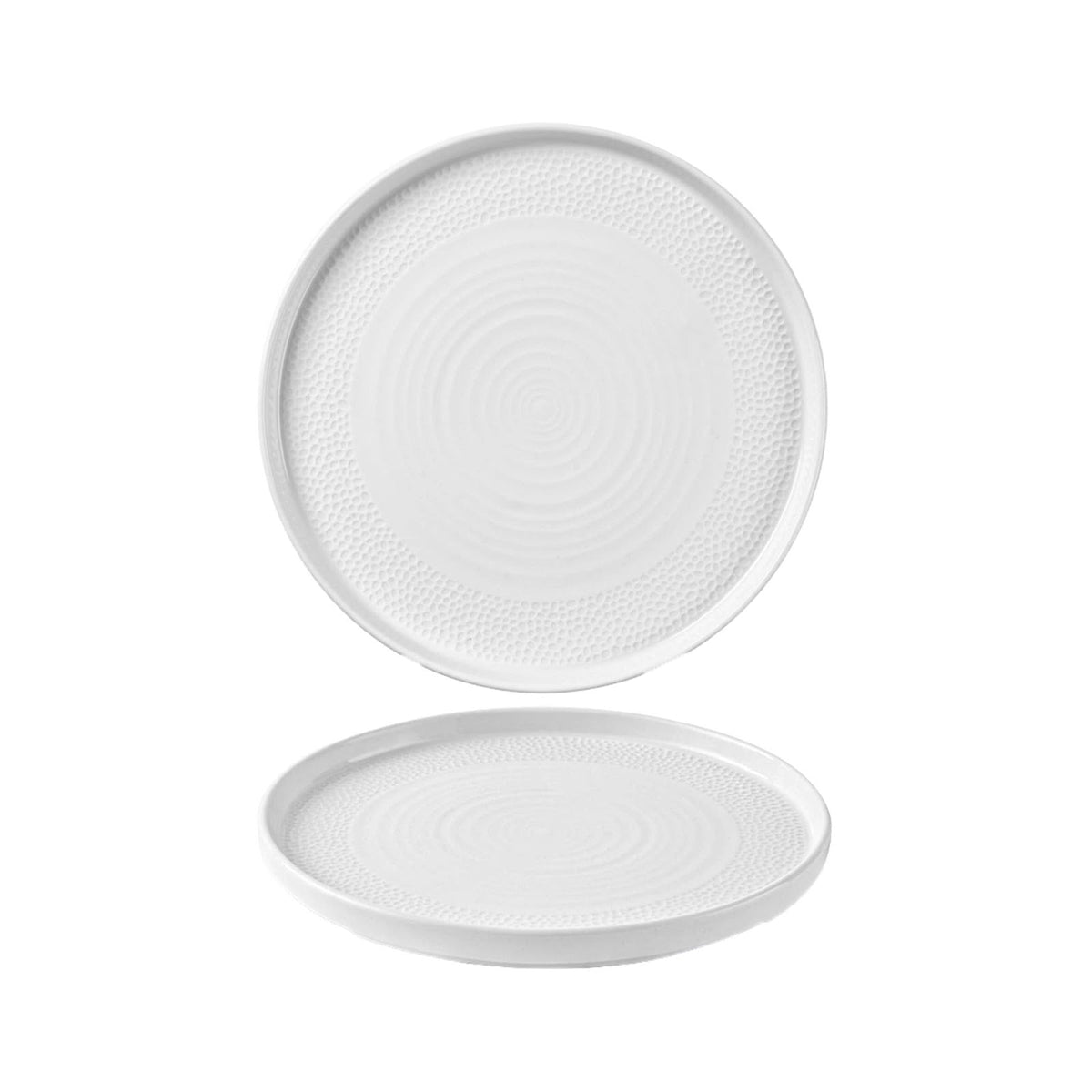 Churchill Isla Piatto Piano Impilabile in Ceramica Bianca 21 cm 6 Pezzi