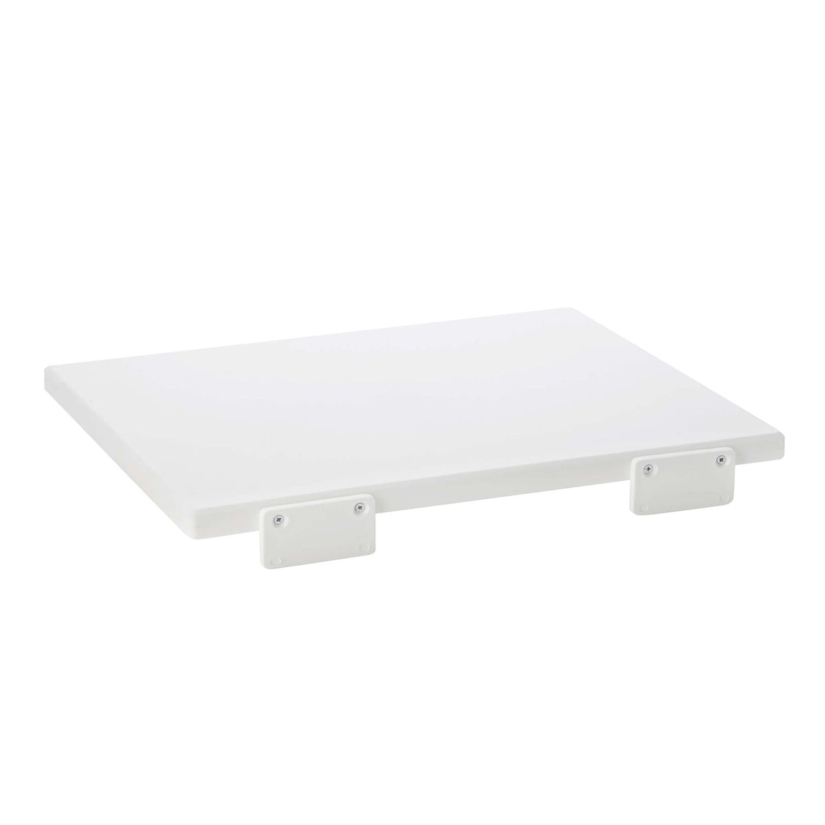 Tagliere Professionale in Polietilene HDPE Bianco con Battente 50x30 cm H2