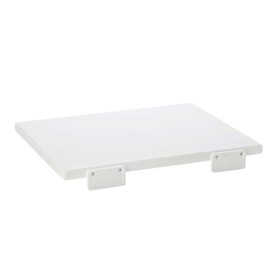 Tagliere Professionale in Polietilene HDPE Bianco con Battente 50x30 cm H2