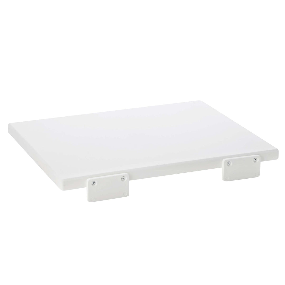 Tagliere Professionale in Polietilene HDPE Bianco con Battente 60x40 cm H2