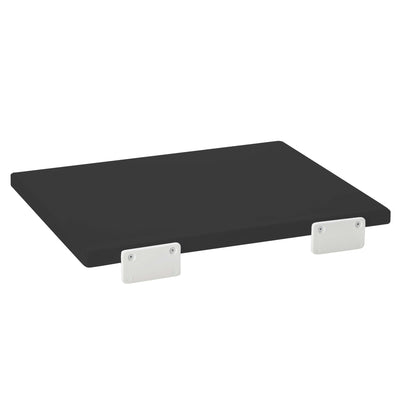 Tagliere Professionale in Polietilene HDPE Nero con Battente 60x40 cm H2