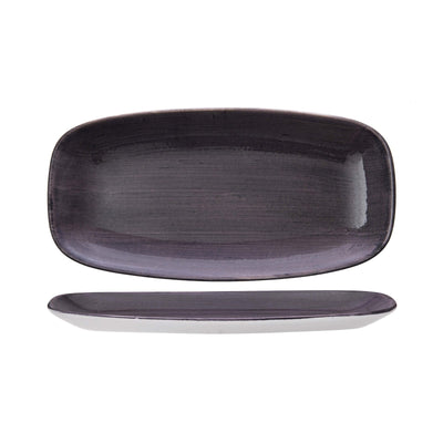 Churchill Stonecast Patina Viola Vassoio Rettangolare Ceramica 29,8x15,3 cm 12 Pezzi