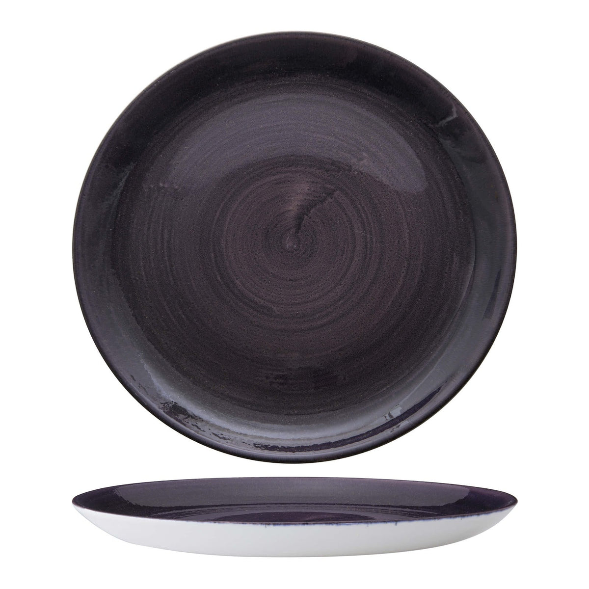 Churchill Stonecast Patina Viola Piatto Piano Ceramica 28,8 cm 12 Pezzi