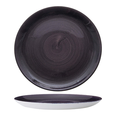 Churchill Stonecast Patina Viola Piatto Piano Ceramica 28,8 cm 12 Pezzi