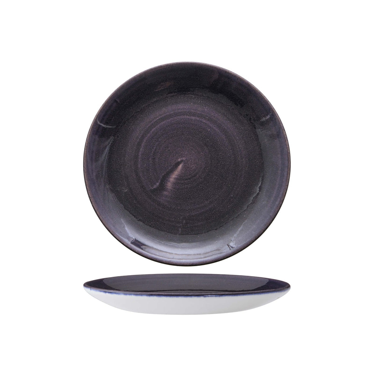 Churchill Stonecast Patina Viola Piatto Pane Ceramica 16,5 cm 12 Pezzi