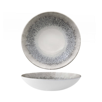 Churchill Studio Prints Fusion Grigio Piatto Fondo Ceramica 18,2 cm 12 Pezzi