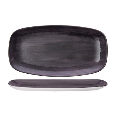Churchill Stonecast Patina Viola Vassoio Rettangolare Ceramica 35,5x18,9 cm 6 Pezzi