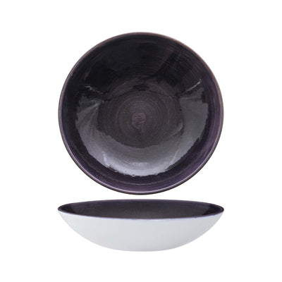 Churchill Stonecast Patina Viola Piatto Fondo Ceramica 18,2 cm 12 Pezzi