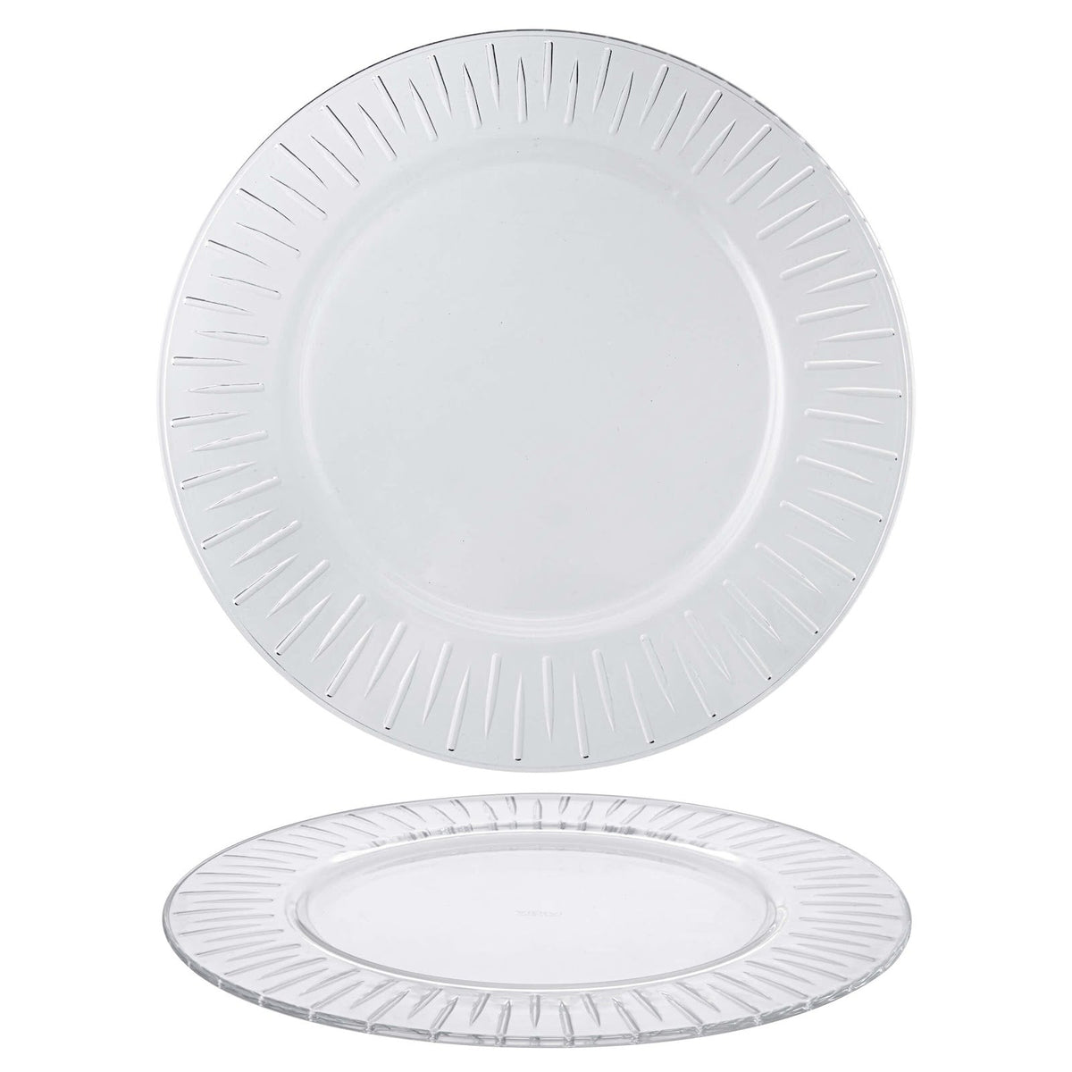 Murano Lance Sottopiatto in Vetro Ø 32 cm 12 Pezzi