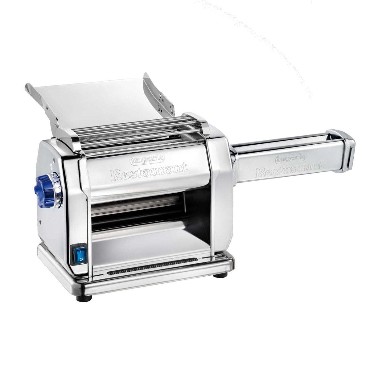 Macchina per Pasta Elettrica Inox Restaurant con Rulli Rigati 160 W