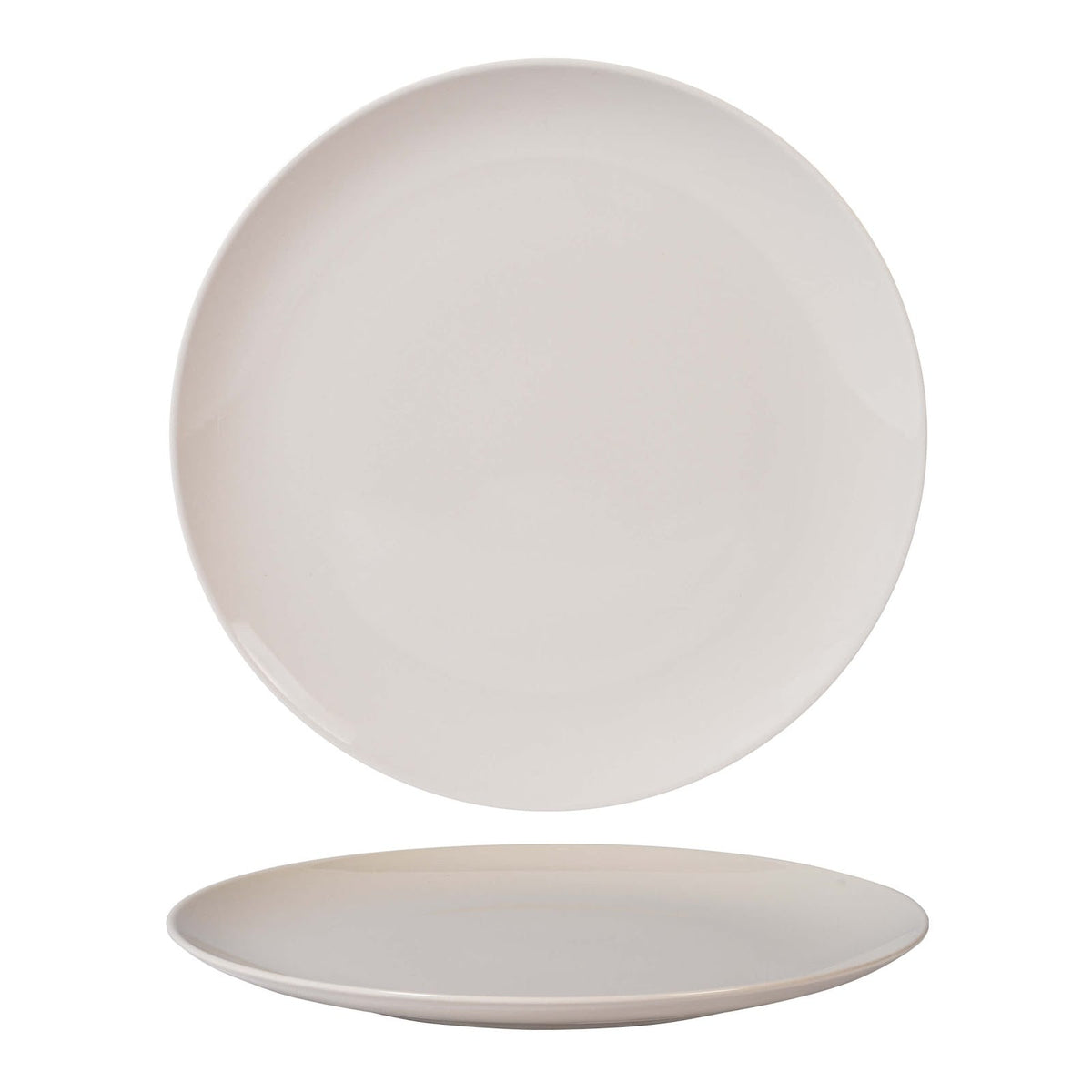 Alumina Bianco Piatto Piano 32 cm 6 Pezzi