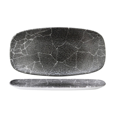 Churchill Studio Prints Kintsugi Reverse Quartz Black Vassoio Rettangolare 29,8x15,3 cm 12 Pezzi