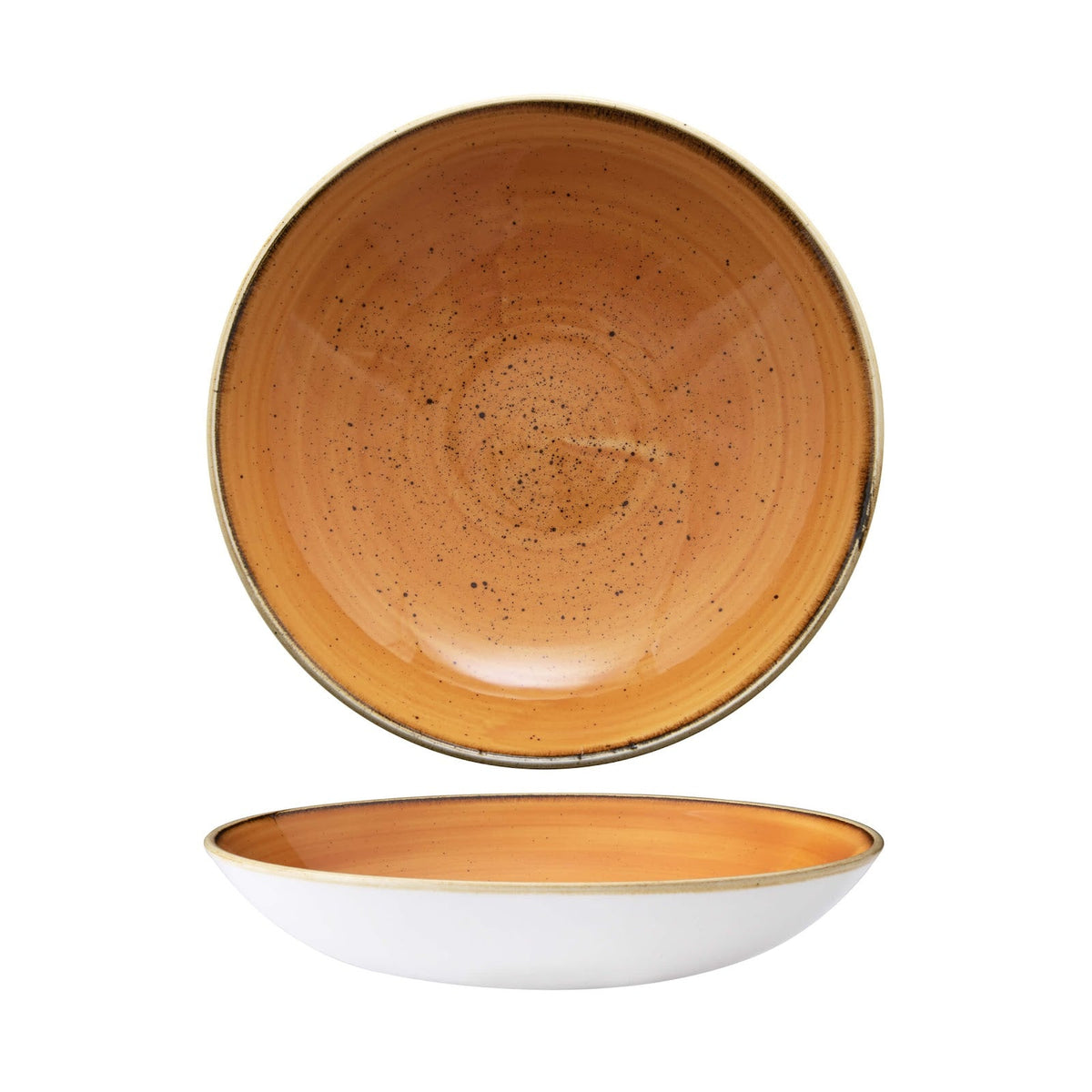 Churchill Stonecast Tangerine Piatto Fondo 24,8 cm 12 Pezzi