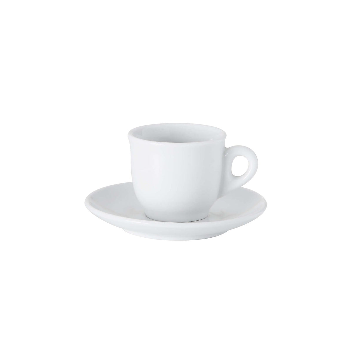 Colombia Tazza Caffè in Porcellana Bianca 8 cl senza Piattino 6 Pezzi