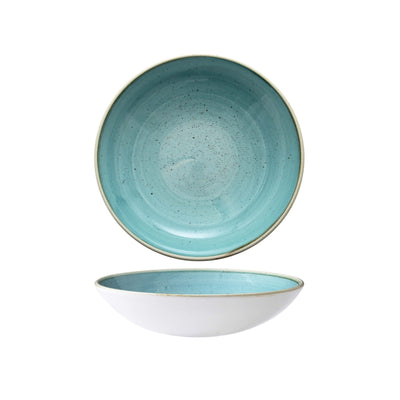 Churchill Stonecast Mint Puntinato Piatto Fondo Ø 18,2 cm 12 Pezzi