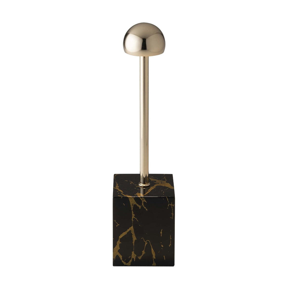 Leonardo Lampada LED Touch In Between Oro Rosa e Marmo Nero Ricaricabile H 33 cm