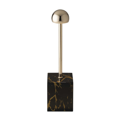 Leonardo Lampada LED Touch In Between Oro Rosa e Marmo Nero Ricaricabile H 33 cm