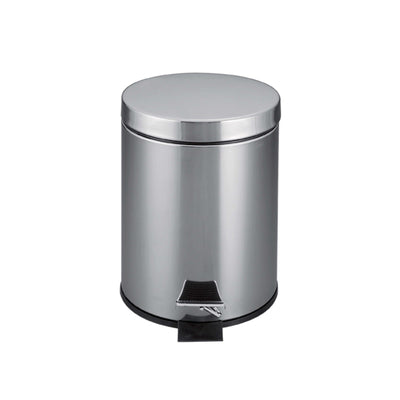 Pattumiera da Bagno Inox con Pedale 3 Litri Ø 17 cm H 26