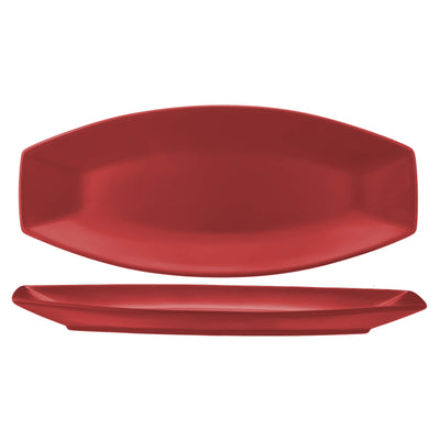 Fuji Vassoio Rettangolare Rosso 35,5x15,5 cm 3 Pezzi