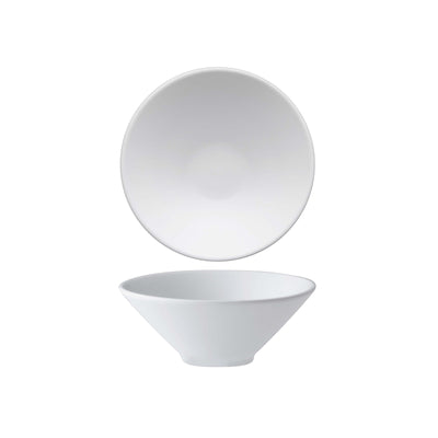 Coppetta Tonda Svasata New Bone China Bianco Opaco Ø 10,2 cm 4 Pezzi