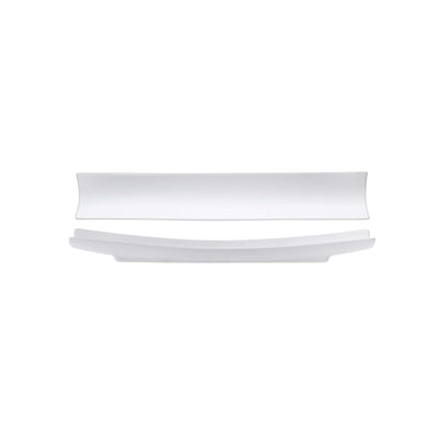 Vassoio Rettangolare Finger Food New Bone China Bianco Opaco 30,3x5 cm H 3 cm