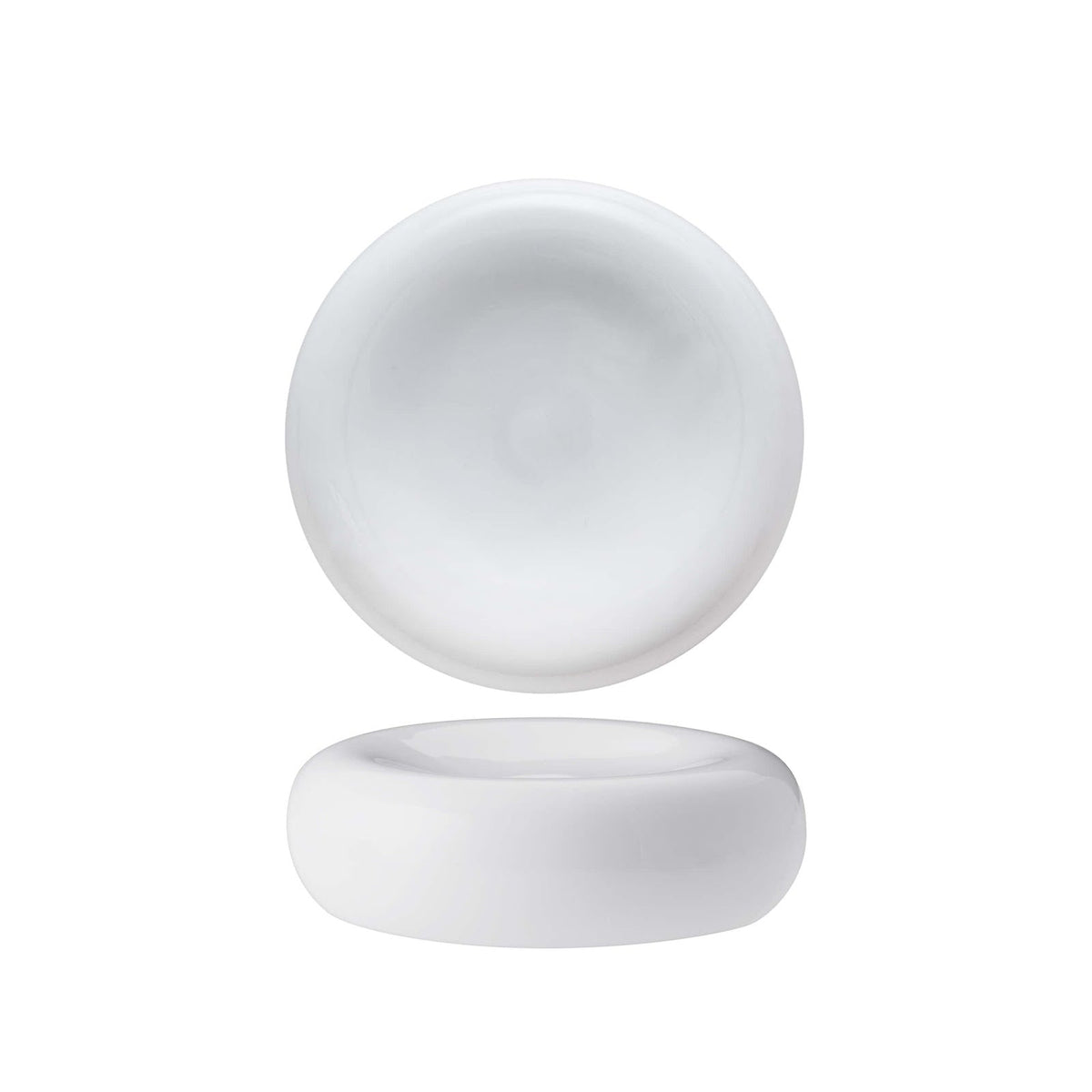Stone Bianco Piatto Gourmet Tondo in Porcellana 11 cm 6 Pezzi
