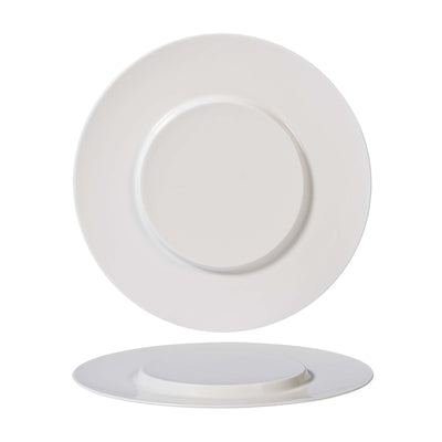 Magnesium Podium Piatto Presentazione in Porcellana 30,6 cm 2 Pezzi