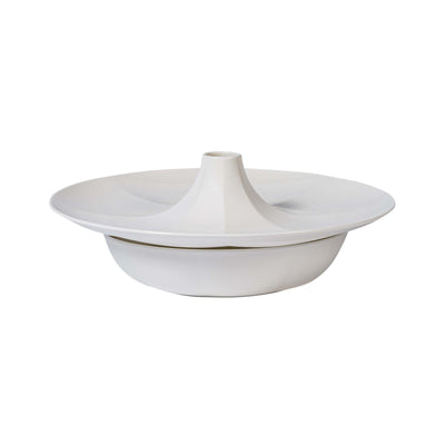 Magnesium Seafood Vassoio Frutti di Mare in Porcellana 31,5 cm con Coppa Inferiore Set 2 Pezzi