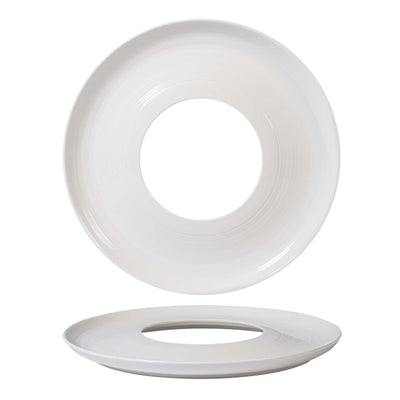 Magnesium Ring Deep Piatto Presentazione in Porcellana 31 cm 2 Pezzi