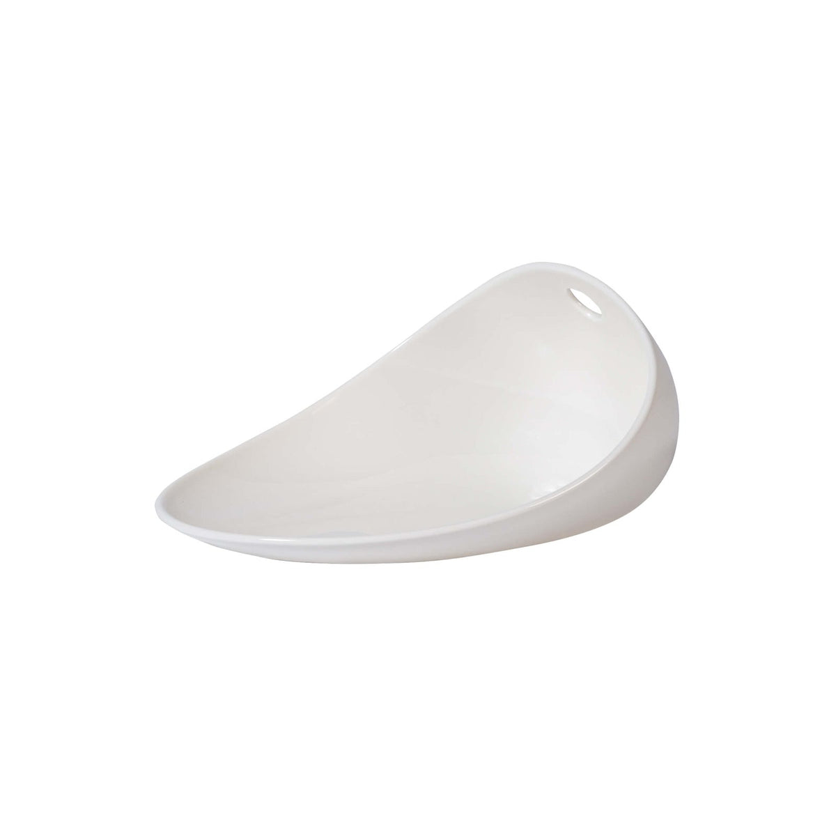 Magnesium Stand Up Piatto Inclinato Grande in Porcellana 17,9x15 cm H 8 cm