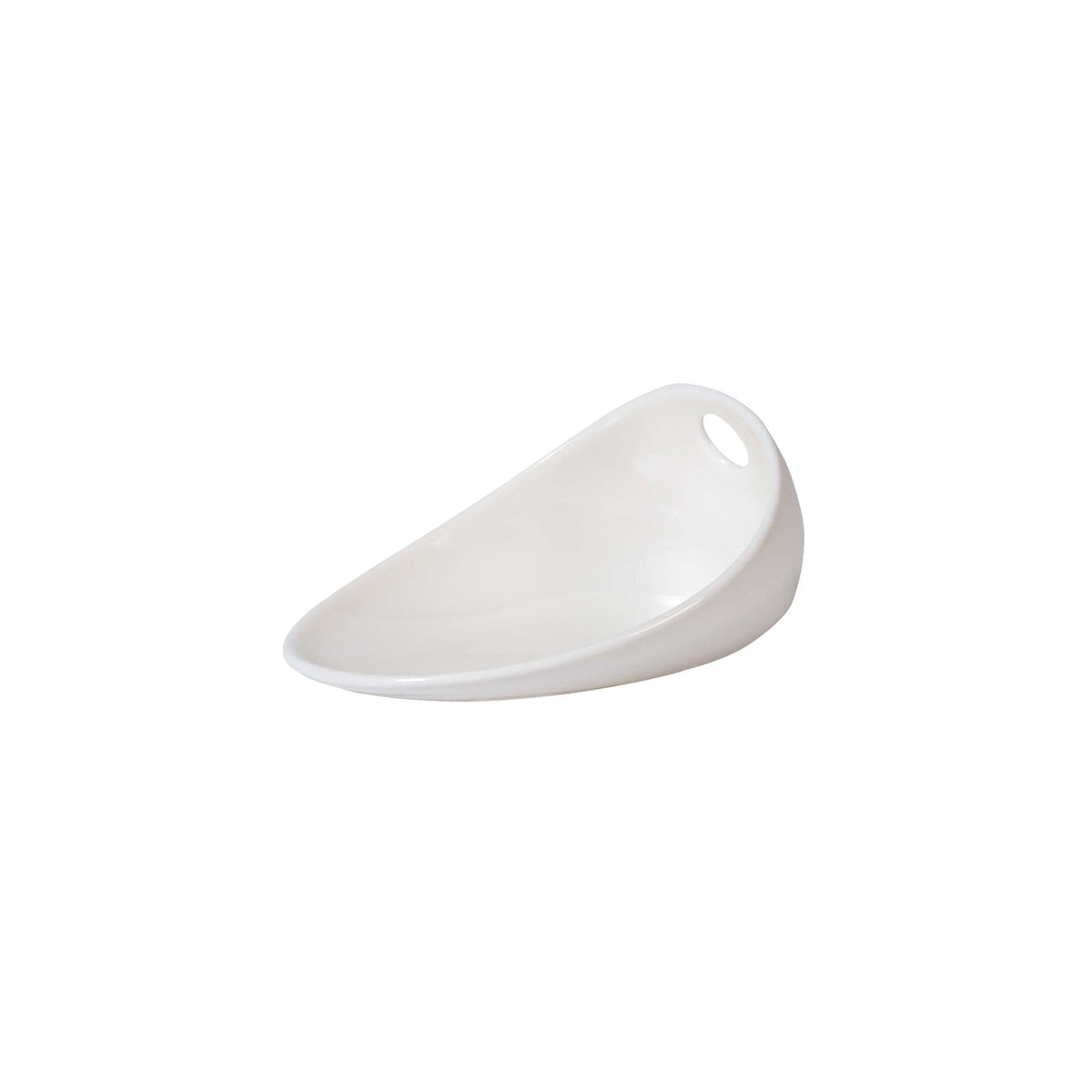 Magnesium Stand Up Piatto Inclinato Piccolo in Porcellana 10,2x8,2 cm H 4,8 cm