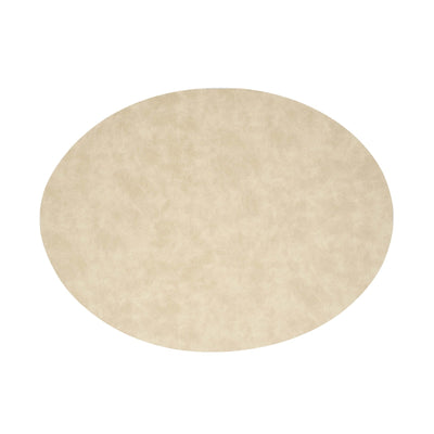Shiny Tovaglietta Americana Ovale in Poliuretano Perla 44,5x33 cm 6 Pezzi