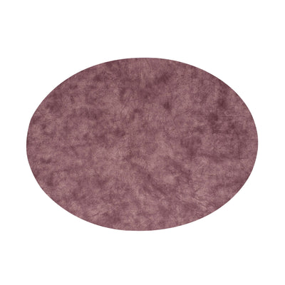 Shiny Tovaglietta Americana Ovale in Poliuretano Vino 44,5x33 cm 6 Pezzi