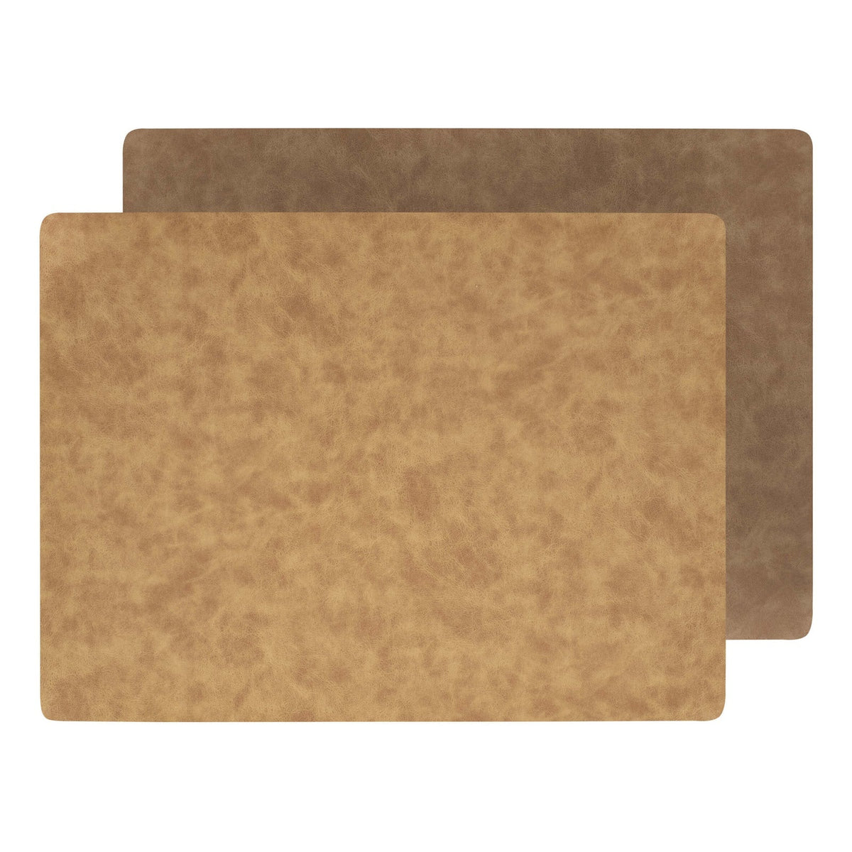 Suede Tovaglietta Americana Rettangolare Double Face Marrone 44,5x32 cm 6 Pezzi