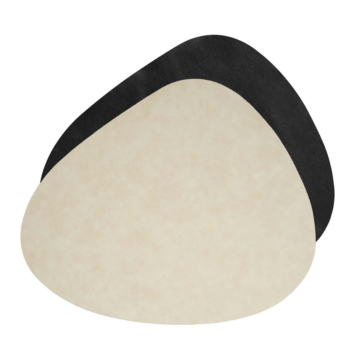 Suede Stone Tovaglietta Americana Double Face Nera Beige 45x37,3 cm 6 Pezzi