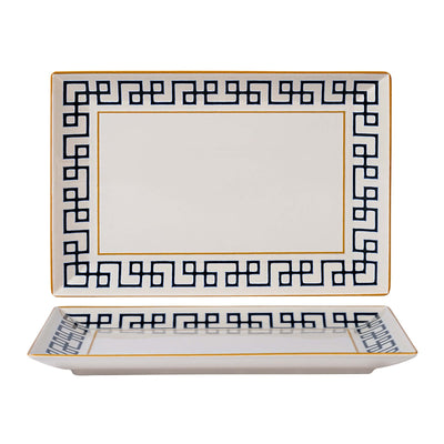Alumina Dedalo Vassoio Rettangolare 30x20 cm 6 Pezzi