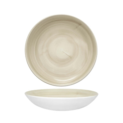 Churchill Stonecast Canvas Natural Piatto Fondo Ceramica 24,8 cm 12 Pezzi