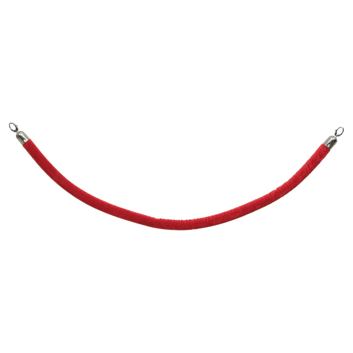 Cordone Rosso per Colonna Delimita Corsia 1,52 m con Ganci Cromati