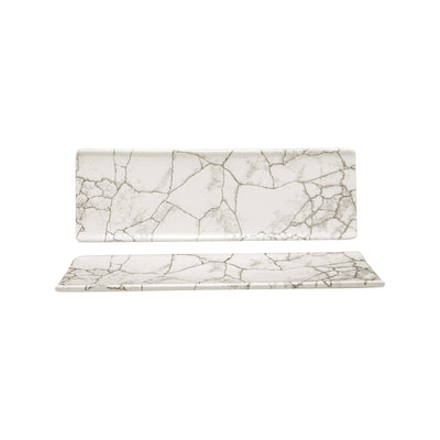 Churchill Studio Prints Kintsugi Grigio Agata Vassoio Ovale 32,3x10,5 cm 6 Pezzi