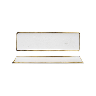 Churchill Stonecast Bianco Vassoio Rettangolare 29,5x8,8 cm 6 Pezzi