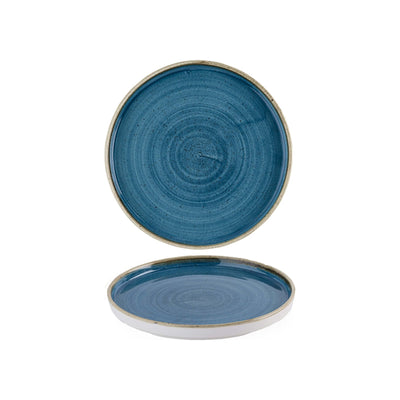 Churchill Stonecast Java Blue Piatto Piano Impilabile 26 cm 6 Pezzi