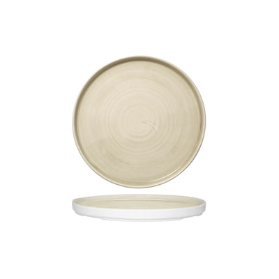 Churchill Stonecast Canvas Natural Piatto Piano Impilabile 15,7 cm 6 Pezzi