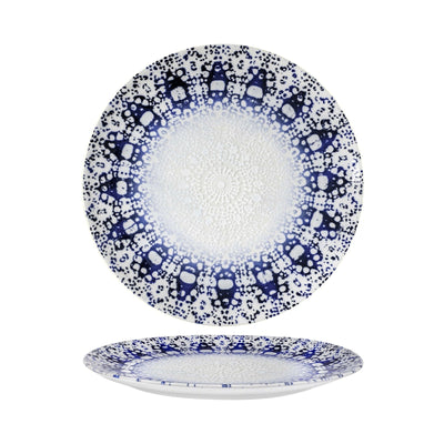 Saturnia Alchimia Blu Piatto Piano Porcellana 26 cm 12 Pezzi