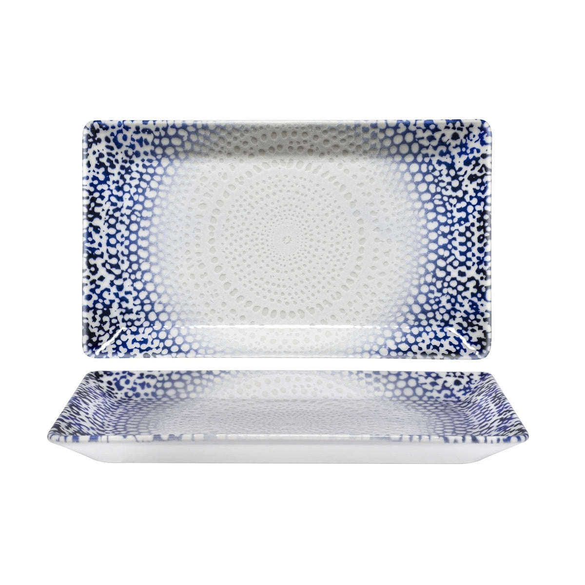 Saturnia Alchimia Blu Vassoio Rettangolare Kimi 26x15 cm 10 Pezzi