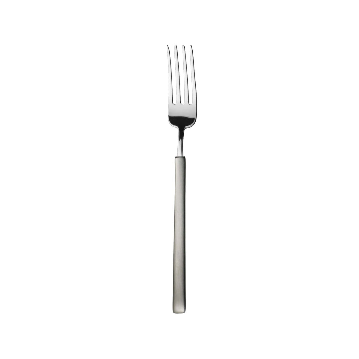 Vintage Forchetta da Tavola Inox 18/10 Manico Satinato 12 Pezzi